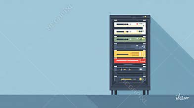 Computer Tower with Books on Top