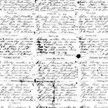 Black and white antique script handwriting background