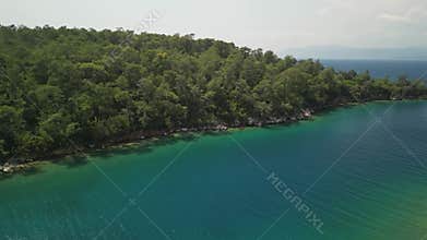Takeoff from Karaca shore with drone elevation in Turkiye