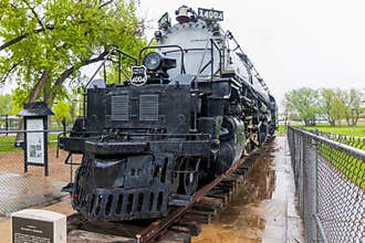 Union Pacific Big Boy on display at Holliday Park in Cheyenne
