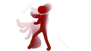 Stick figure fighting, martial arts power trails