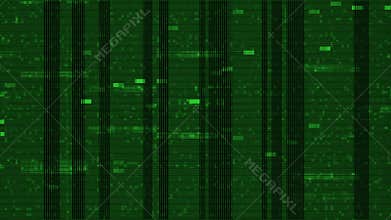 Digital errors with chroma key. Abstract digital background with glitch effect. Pixel texture with signal loss or corrupted data.