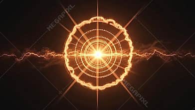 A glowing pulse emerges from darkness and builds into a Generative AI