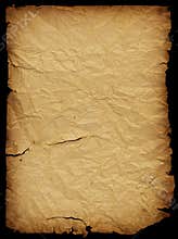 Crumled paper with cuts