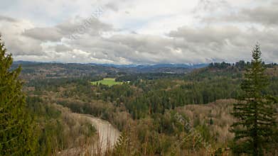 Sandy River Basin Landscape Time Lapse in Oregon