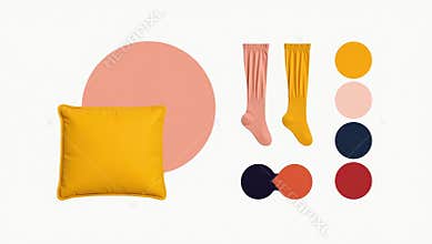 Mustard Yellow & Peach Color Palette
