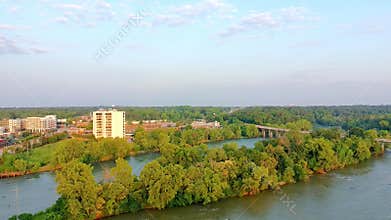 Route 12 Bridge over the Slauda and Congaree Rivers in Columbia South Carolina