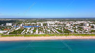 Aerial tour Delray Beach Florida 2025