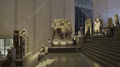 Giza, Egypt- July 26 2025: The Grand Egyptian Museum also known as the Giza Museum