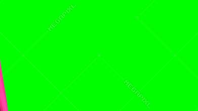 Opening and closing striped curtain