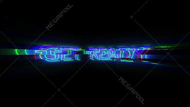 Futuristic light blue text on white background