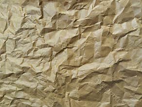 Abstrack crumpled brown paper texture surface background