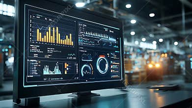 A captivating shot of an energy analytics screen showing a realtime comparison between expected and actual energy