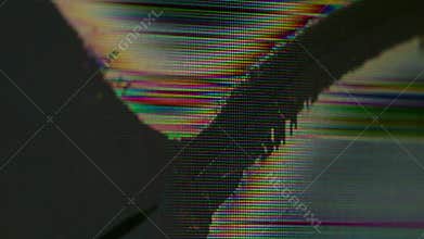 Damage overlay broken pixel screen glitch blur