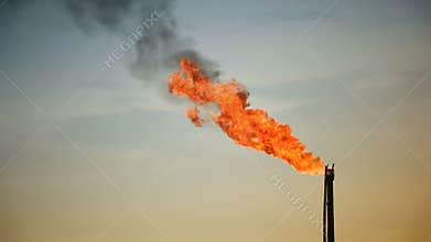 Burning Of Gas