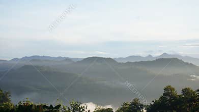 View of the mountains from a high vantage point