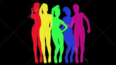 dancer shadow, silhouette