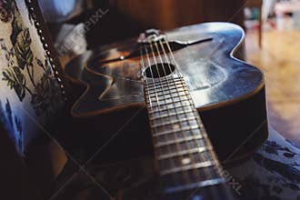 Old Gypsy Acoustic Guitar