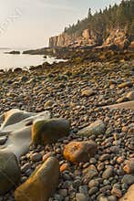 Morning on Acadia Boulder Beach