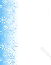 Snowflake Ribbons Border