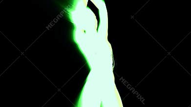 dancer shadow, silhouette