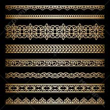 Gold borders set
