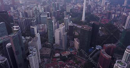Aerial view of The Kuala Lumpur Tower