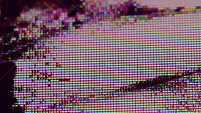 Broken display noise artifacts black crackle flow