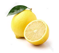 Lemon with slice