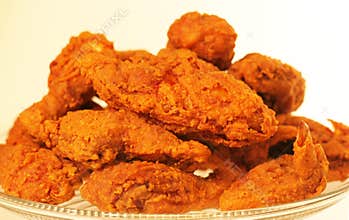 Plate of country fried chicken
