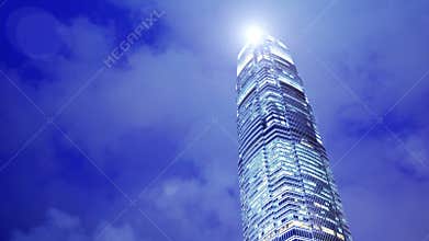 Skyscraper in Hong Kong timelapse