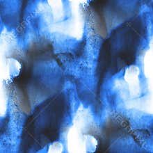 Art avant-garde hand paint blue background