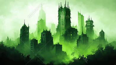 Green Apocalypse Cityscape