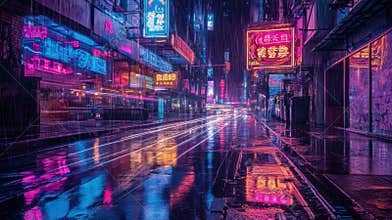 Neon Rain in Asia