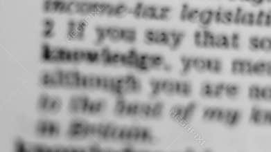 Dictionary Definition - Knowledge