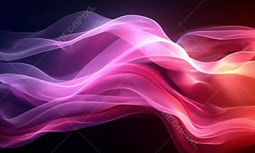 Abstract swirling luminous fabrics