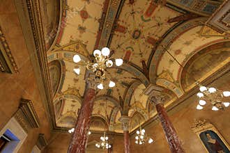 Hungarian State Opera (Magyar Allami Operahaz), a venue with ceiling frescoes