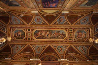 Hungarian State Opera (Magyar Allami Operahaz), a venue with ceiling frescoes