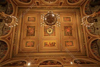 Hungarian State Opera (Magyar Allami Operahaz), a venue with ceiling frescoes