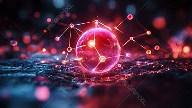 Colorful quantum particles in superposition and entanglement via generative AI