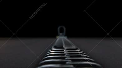 Unzipping a zipper, realistic 3d animation,fashion transition