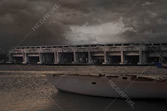 Submarine pen at Bordeaux