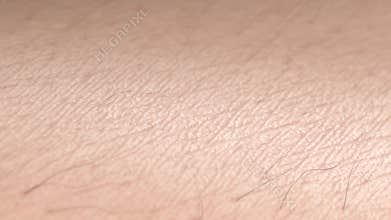 Clean white skin surface macro, 4k looped switch