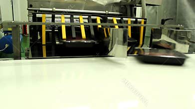 Pack of Raw meat in the factory