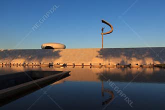 Memorial JK - Futuristic Brazilian President Memorial Statue in