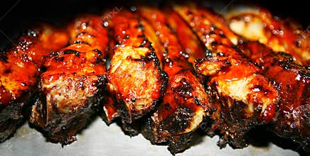 BBQ Ribs up close