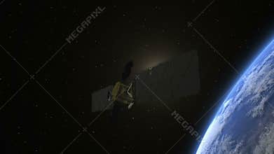 Satellite over Earth