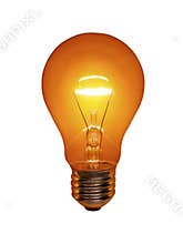 Orange Light Bulb