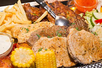 Bohemian steak plateau