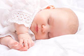 Cute little baby sleeping